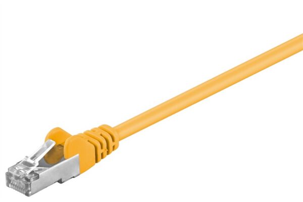 CAVO RETE CAT 5E SCHERMATO F/UTP 0.25 MT GIALLO