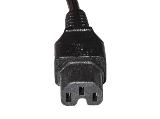 CAVO ALIMENTAZIONE CONNETTORI C14 MASCHIO C15 FEMMINA MT 1,80