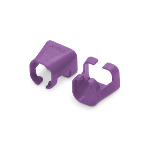 DIGITUS Confezione 100 pezzi clip colorate per cavi di rete - Viola