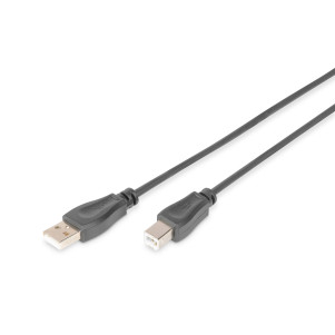 DIGITUS Cavo di collegamento USB 2.0 mt 1,8 colore nero
