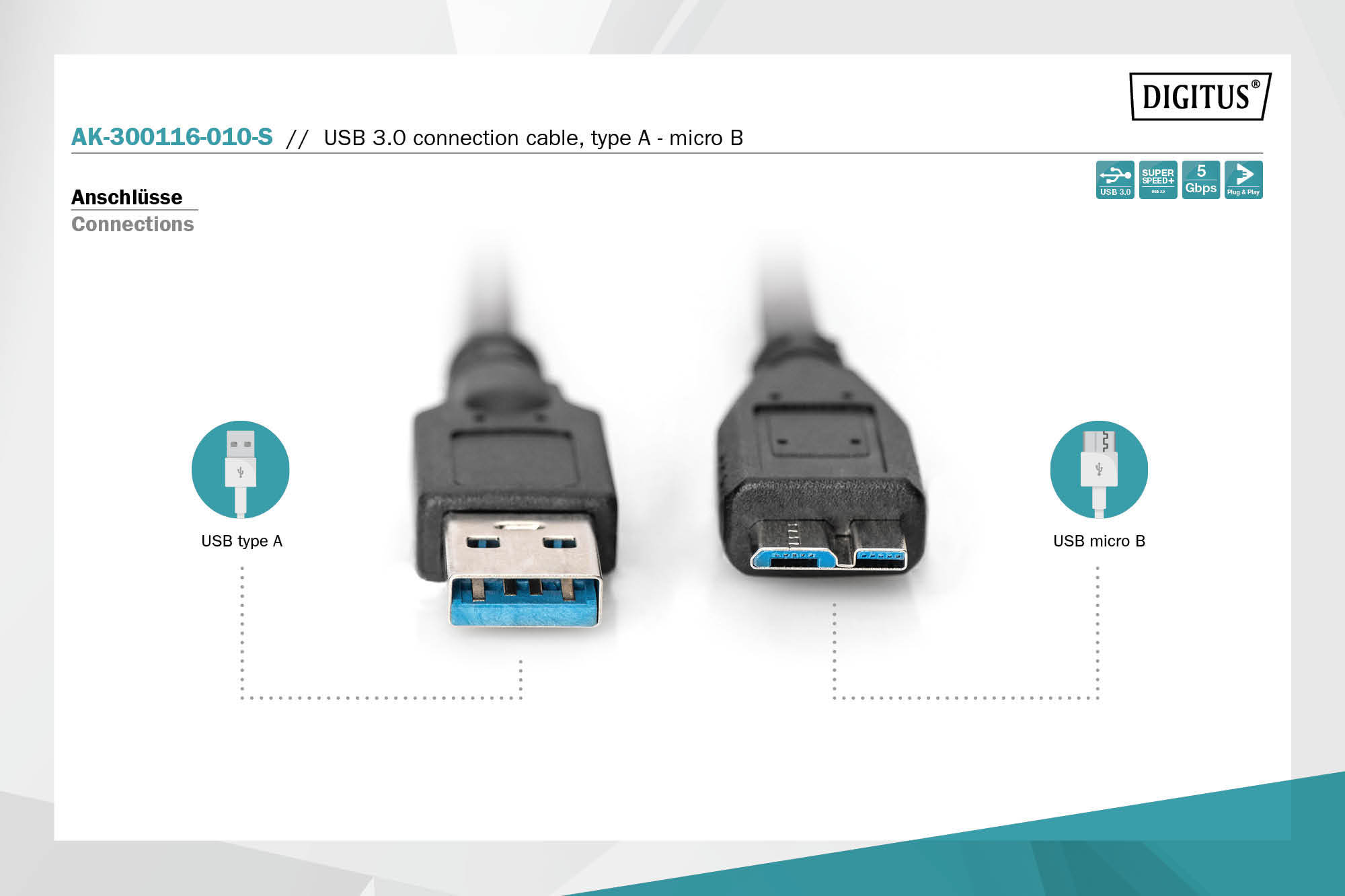 CAVO USB 3.0 - MICRO USB B 3.0 MT 1
