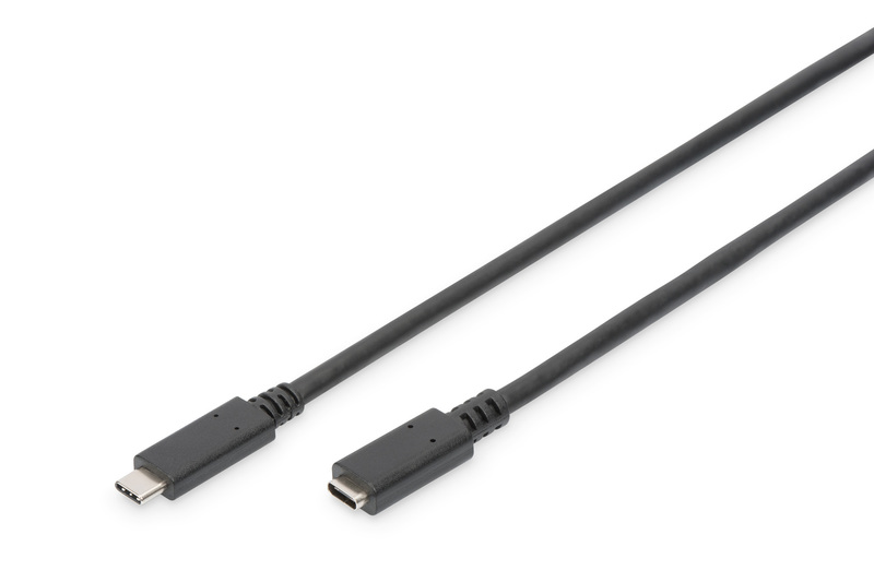 CAVO PROLUNGA USB TIPO C MASCHIO/FEMMINA 2 MT 3A NERO
