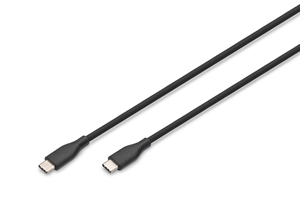 CAVO RICARICA GUAINA SILICONE USB-C / USB-C 2m, USB 2.0, 60W, NERO