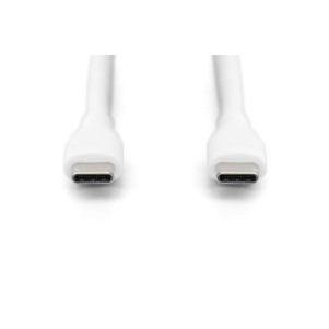 CAVO RICARICA GUAINA SILICONE USB-C / USB-C 2m, USB 2.0, 60W, BIANCO