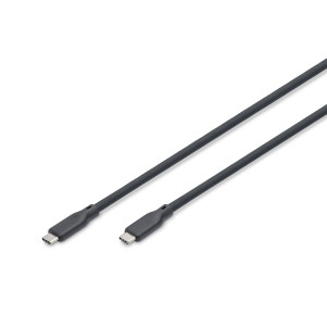 CAVO GUAINA SILICONE USB-C / USB-C 1m, USB 3.2 Gen2, 10G, 4K, 100W, NERO