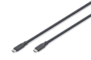 CAVO GUAINA SILICONE USB-C / USB-C 0.5m, USB 4.0 Gen3, 40G, 240W, 8K, NERO