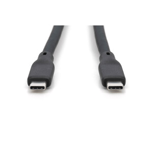 CAVO GUAINA SILICONE USB-C / USB-C 1m, USB 4.0 Gen3, 40G, 240W, 8K, NERO