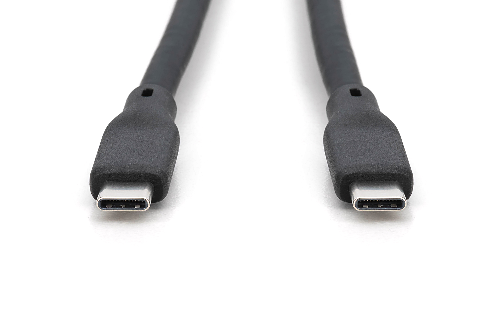 CAVO GUAINA SILICONE USB-C / USB-C 1m, USB 4.0 Gen3, 40G, 240W, 8K, NERO