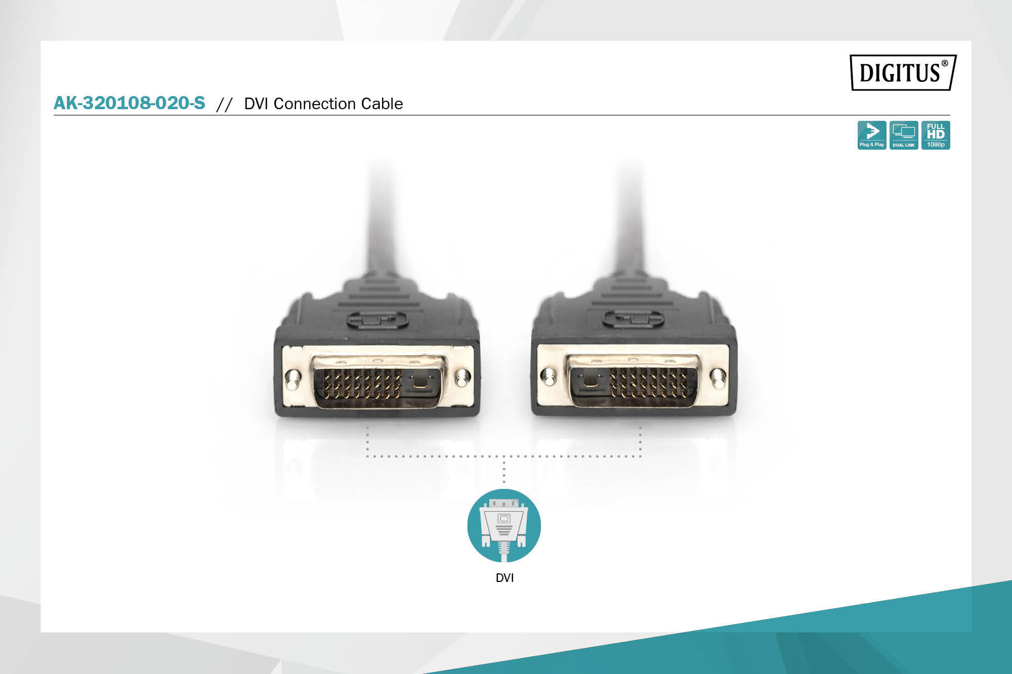 CAVO DVI-D 24+1 MASCHIO/MASCHIO DUAL LINK MT 2