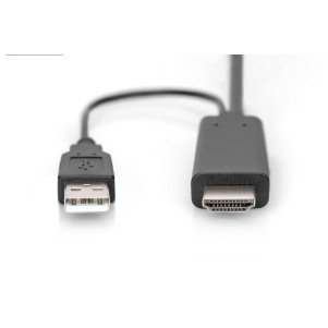 DIGITUS Cavo adattatore da 4K HDMI - da HDMI a DisplayPort mt 2