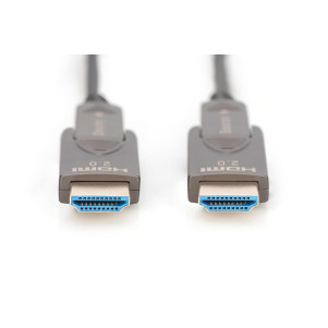 DIGITUS Cavo in fibra ottica ibrido 4K - HDMI® AOC connettore rimovibile mt 20