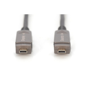 DIGITUS Cavo in fibra ottica ibrido 4K - HDMI® AOC connettore rimovibile mt 30
