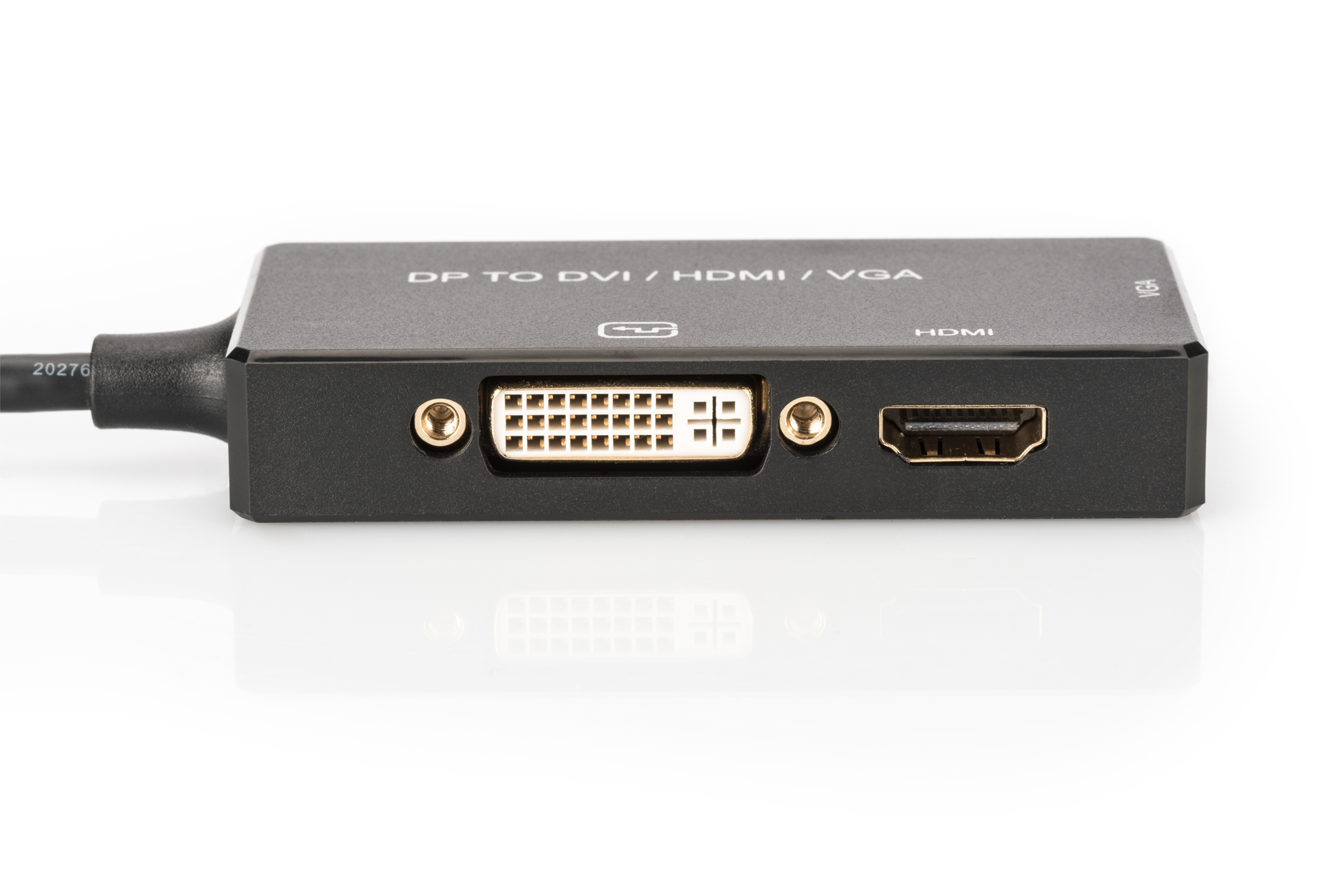 ADATTATORE VIDEO 3 IN 1 CONNETTORE DP MASCHIO - HDMI + DVI + VGA