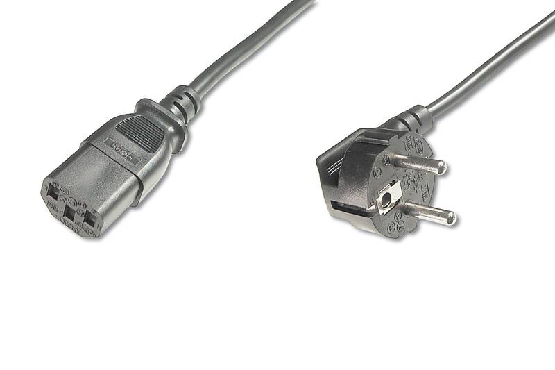 CAVO ALIMENTAZIONE SCHUKO 90° -C13 MT 1,80