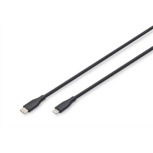 CAVO RICARICA GUAINA SILICONE USB-C / LIGHTNING 2m, USB 2.0, 60W, NERO