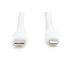 DIGITUS Cavo di connessione in silicone Lightning,USB-C-ightning,2 mt, bianco