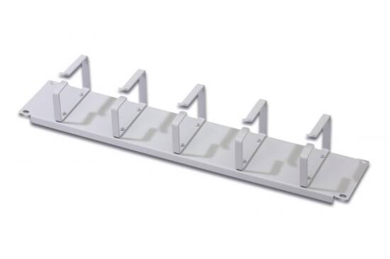 LISTELLO GUIDA CAVI 19" (2 UNITA') GRIGIO CHIARO CON 5 ANELLI (DN-19 ORG-2U)