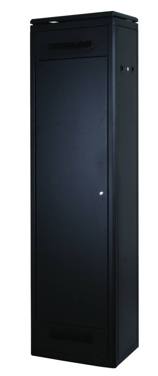ARMADIO 22 UNITA' LINEA PROFESSIONALE (A)1200 X (L)600 X (P)600 MM. COLORE NERO RAL9005 (DN-19 22U-6/6-SW)