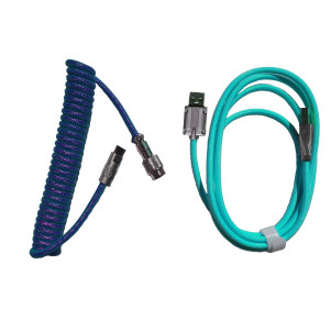Coppia cavi Aviator blu/turchese RGB