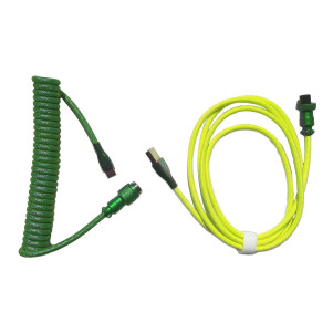 Coppia cavi Aviator verde/giallo