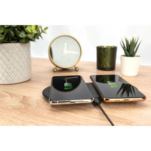DIGITUS Wireless Charging, Pad, Duo, 15W DIGITUS
