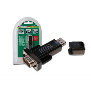 ADATTATORE DA PC USB 2.0  A PORTA SERIALE RS232 9 PIN MASCHIO