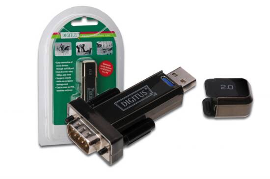 ADATTATORE DA PC USB 2.0  A PORTA SERIALE RS232 9 PIN MASCHIO
