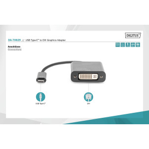 DIGITUS Adattatore grafico da USB Type-C a DVI
