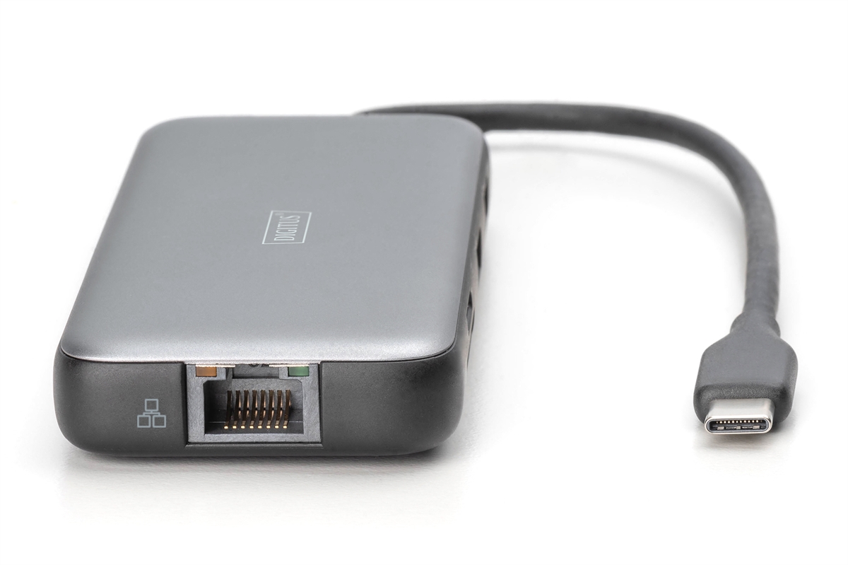 Docking station USB-C, 8 porte 2xHDMI, 3xUSB3.0, 1xRJ45, 1xSD, 1xMicroSD, 1xUSB-CPD