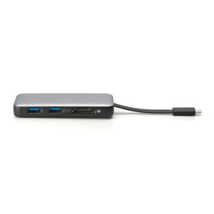 Docking station da viaggio USB-C, 7 porte 1xHDMI, 3xUSB3.0, 1xRJ45, 1xSD, 1xMicroSD, 1xUSB-CPD