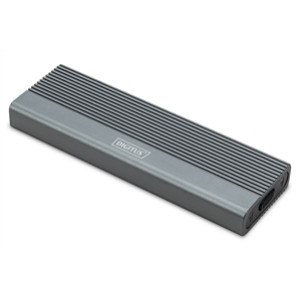 DIGITUS Alloggiamento per disco rigido USB M.2, SSD, esterno, NVMe , 10Gbps, USB 3.1 Gen2, alluminio, senza attrezzi