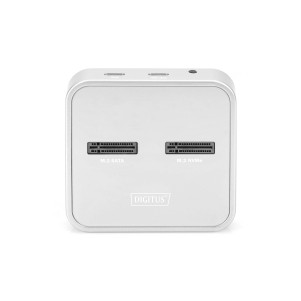 DIGITUS Docking station SSD M.2 NVMe + M.2 SATA con lettore schede SD-Express, USB-Cª