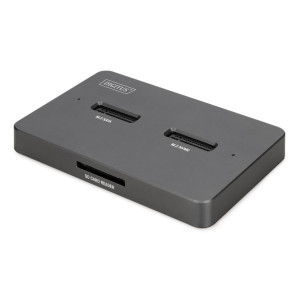 DIGITUS Docking station per unità SSD M.2 NVMe + M.2 SATA con lettore di schede SD Express, USB-C™