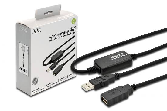 ESTENSORE DI LINEA USB 2.0 MASCHIO/FEMMINA CON CAVO DA MT. 10