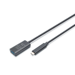 Cavo di prolunga attivo USB 3.2 Gen2 10G, USB-C - USB-A, 5 mt