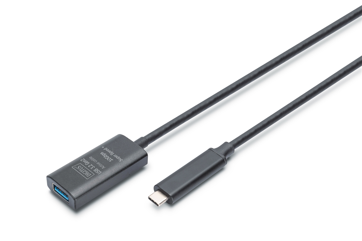 Cavo di prolunga attivo USB 3.2 Gen2 10G, USB-C - USB-A, 5 mt