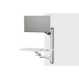Supporto da muro per posto di lavoro (monitor, tastiera, mouse)