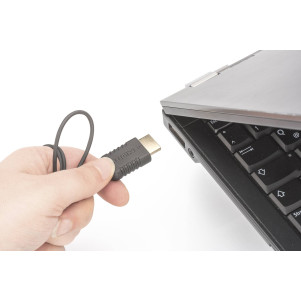 DIGITUS Cavo di connessione HDMI High Speed, Tipo A, altamente flessibile mt 2