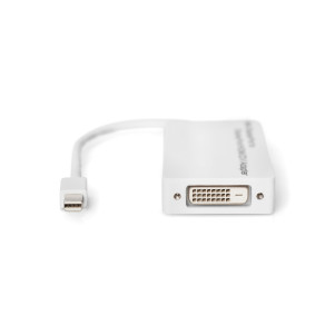 DIGITUS Adattatore / Convertitore Mini DisplayPort - da Mini DP a DisplayPort, HDMI + DVI