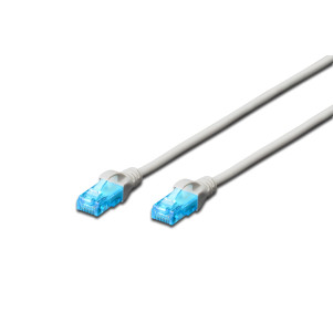 CAVO RETE UTP CAT. 5E NON SCHERMATO - LUNGHEZZA MT. 20 - COLORE GRIGIO