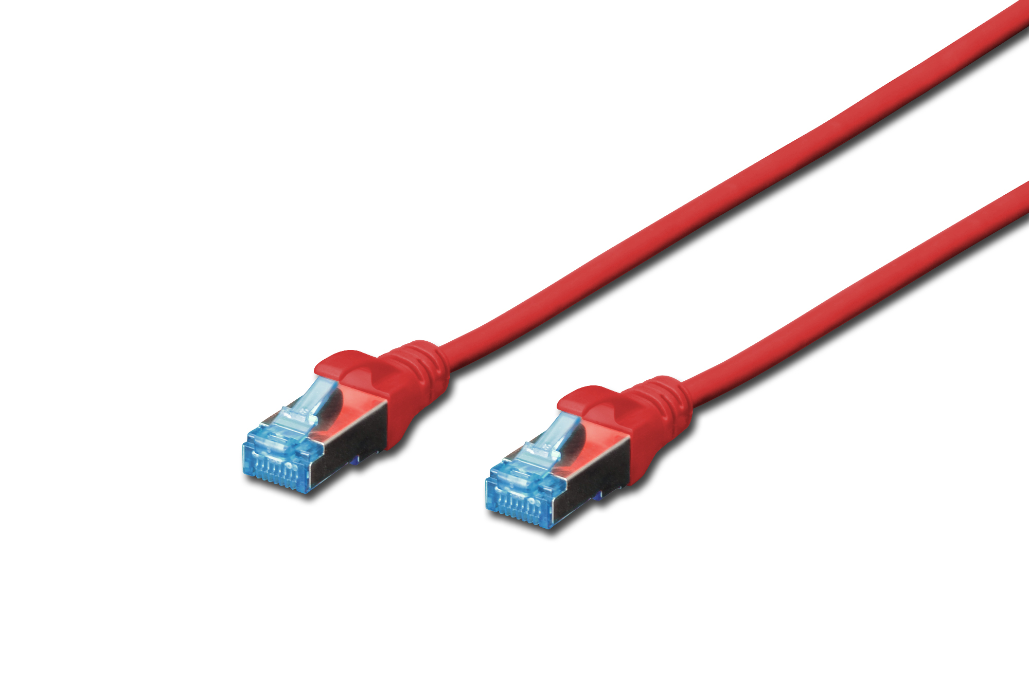 CAVO RETE SCHERMATO SF/UTP IN RAME CAT. 5E COLORE ROSSO MT. 0,5