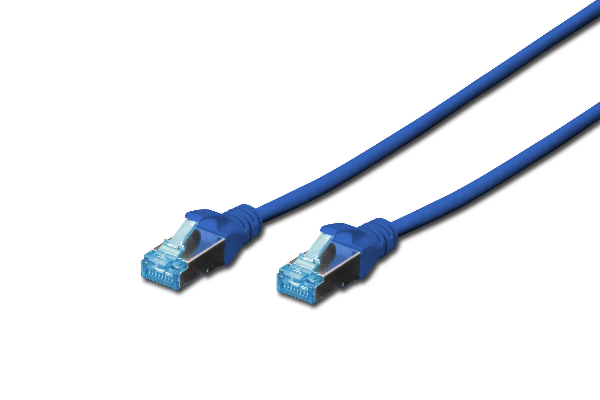 CAVO RETE SCHERMATO SF/UTP IN RAME CAT. 5E COLORE BLU MT. 5