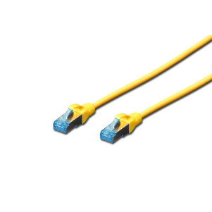 CAVO RETE SCHERMATO SF/UTP IN RAME CAT. 5E COLORE GIALLO MT. 5
