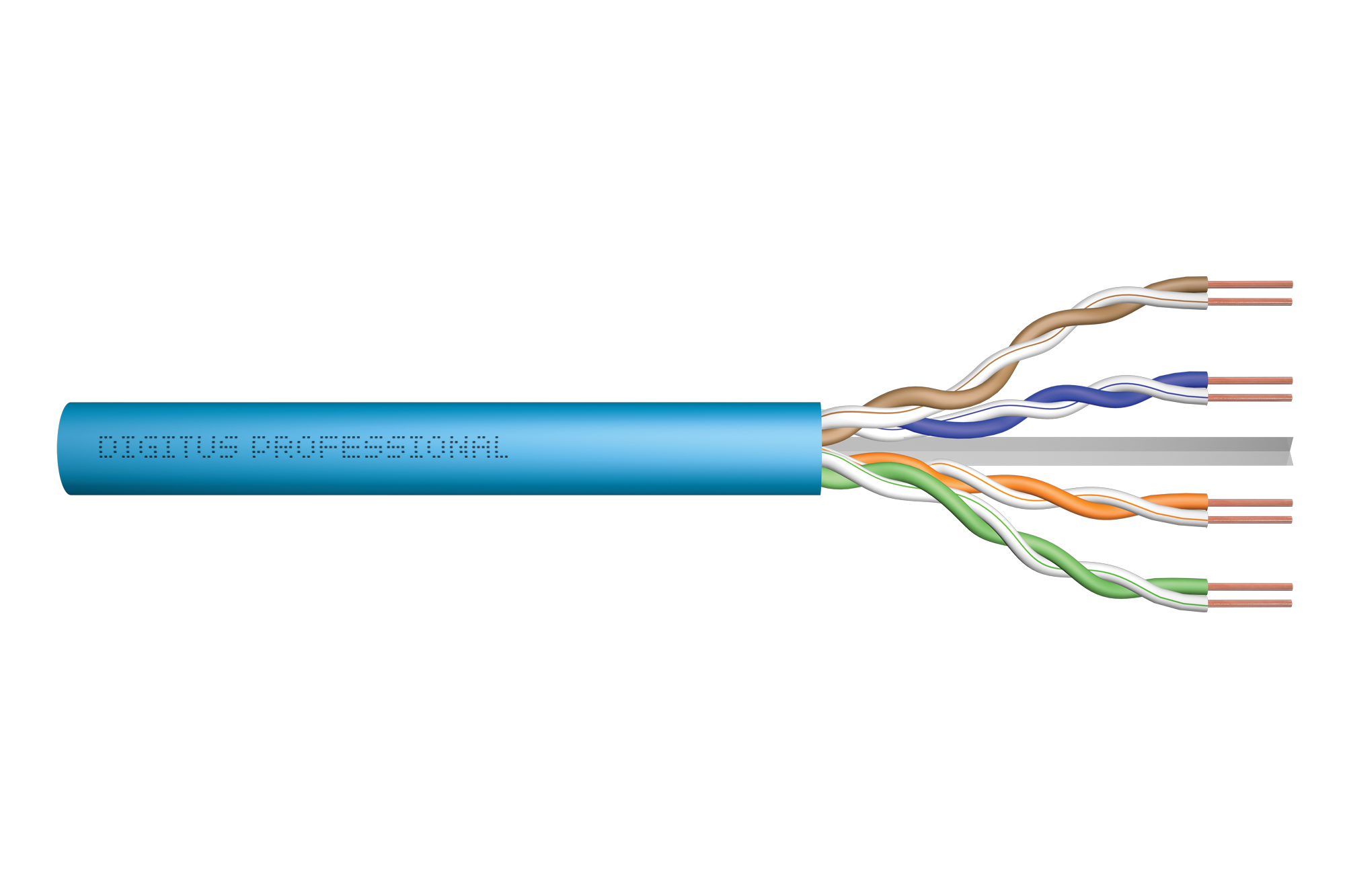 CAVO RETE CATEGORIA 6A U/UTP NON SCHERMATO MATASSA MT 500 CLASSE CPR: ECA AWG23 HALOGENFREE