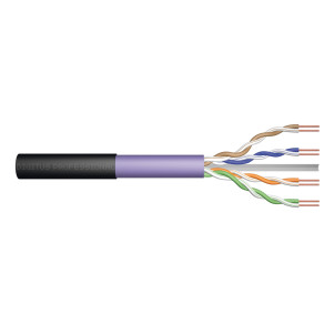 Cavo per installazione sotterranea Cat.6 U/UTP, 500 mt, simplex, PE, colore viola