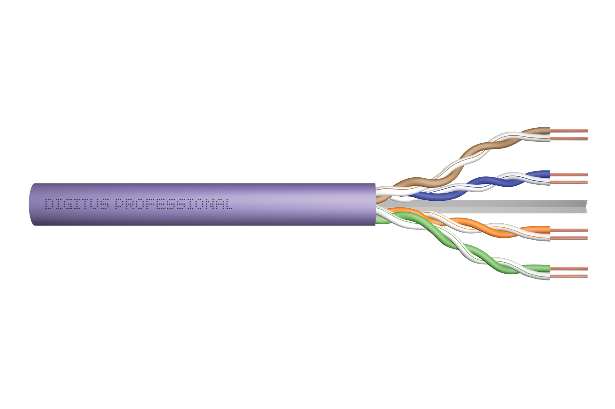 CAVO INSTALLAZIONE CAT 6 U-UTP 250 MHz AWG 23/1 Dca (LSZH-1) MATASSA 305 MT DIGITUS