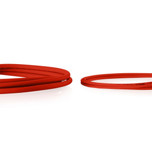 CAVO RETE CAT 6 U-UTP RAME LSZH SLIM 3 m, ROSSO