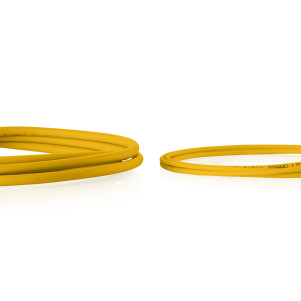 CAVO RETE CAT 6 U-UTP RAME LSZH SLIM 3 m, GIALLO, 10 PEZZI