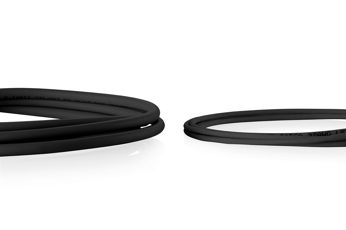 CAVO RETE CAT 6 U-UTP RAME LSZH SLIM 5 m, NERO, 10 PEZZI