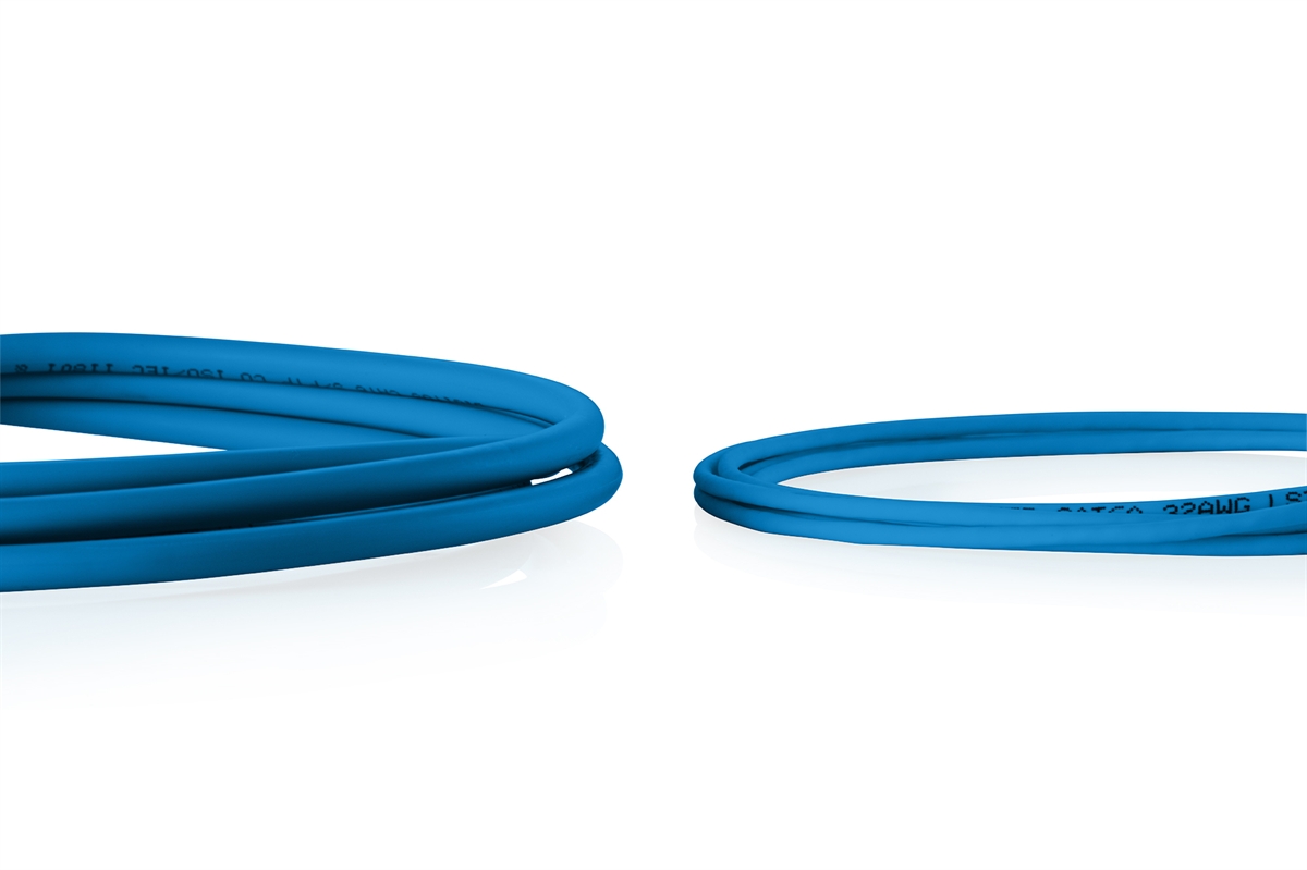 CAVO RETE CAT 6 U-UTP RAME LSZH SLIM 3 m, BLU